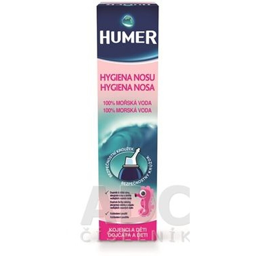 HUMER NOSE HYGIENE 100% zeewater neusspray voor kinderen 150 ml