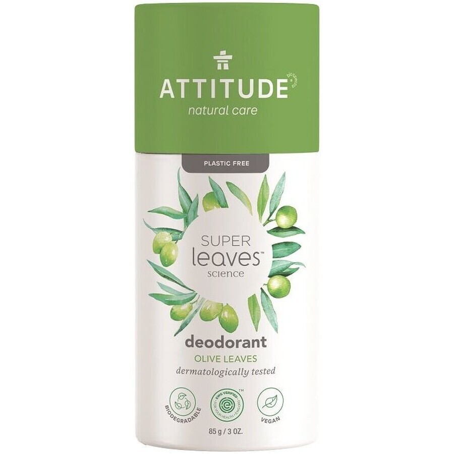 Attitude Super leaves Natural solid deodorant, olive leaves 85 g