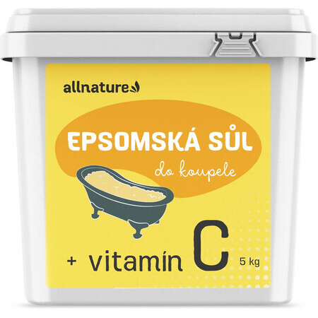 Allnature Zout Epsom Vitamine C 5 kg