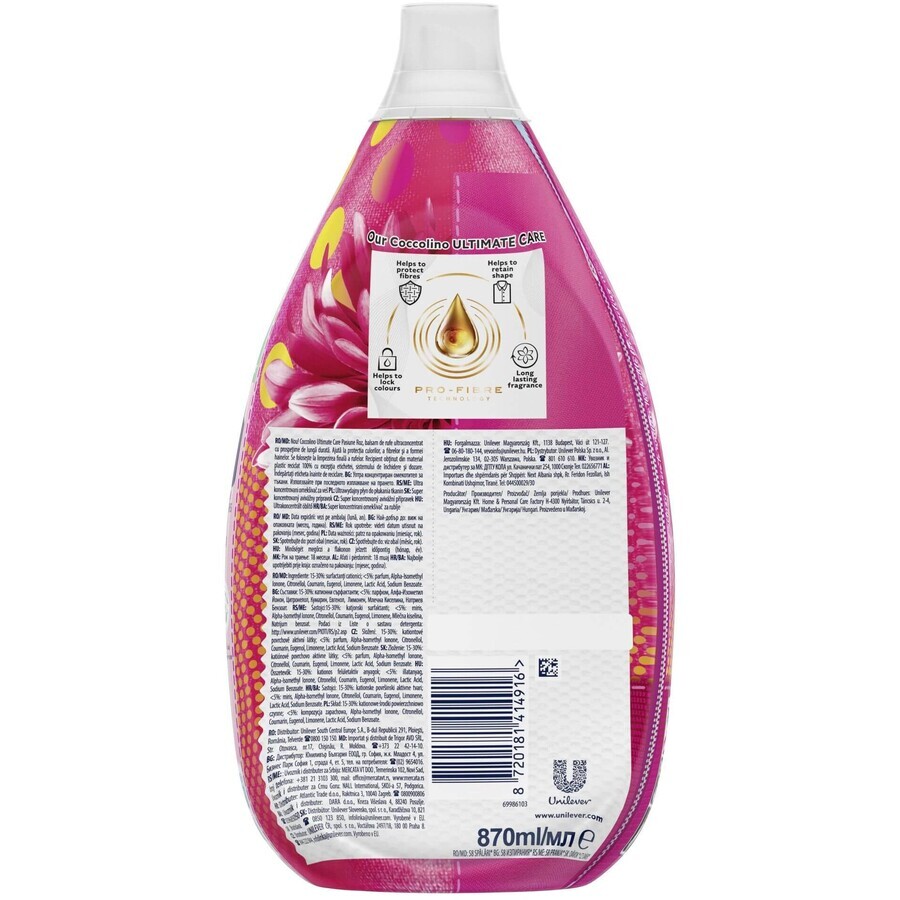 Coccolino Fuchsia passion balsamo per bucato 870 ml