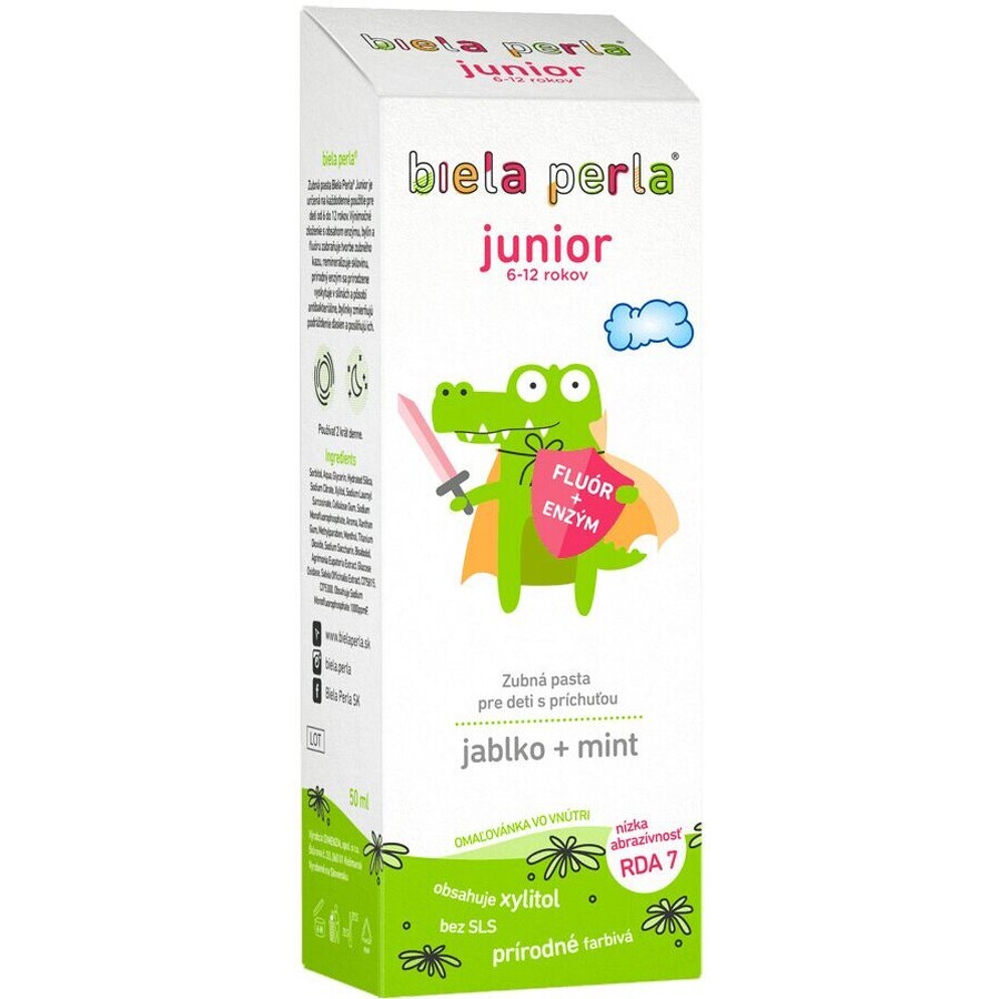 Tandpasta White Perla Junior (6-12 jaar) 50 ml