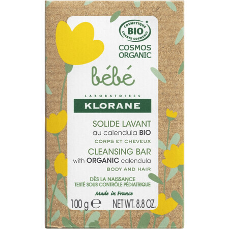 Klorane Gentle soap with organic calendula 100 g