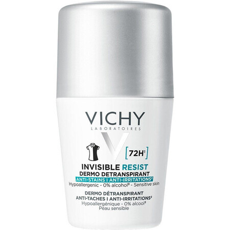 Vichy Invisible Resist 72H Antitranspirant gegen Flecken und Reizungen 50 ml