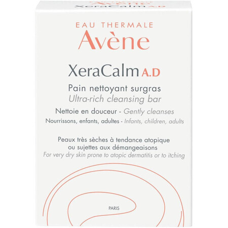 Avène XERACALM A.D PAIN NETTOYANT SURGRAS ultra voedend reinigingsblokje 100 g