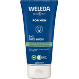 Weleda For Men 2in1 gel detergente per viso e barba 100 ml