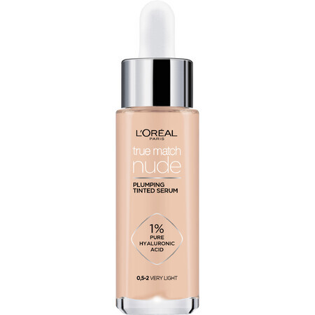 L'Oréal Paris True Match Suero Maquillaje Nude 0,5-2 Muy Claro 30 ml