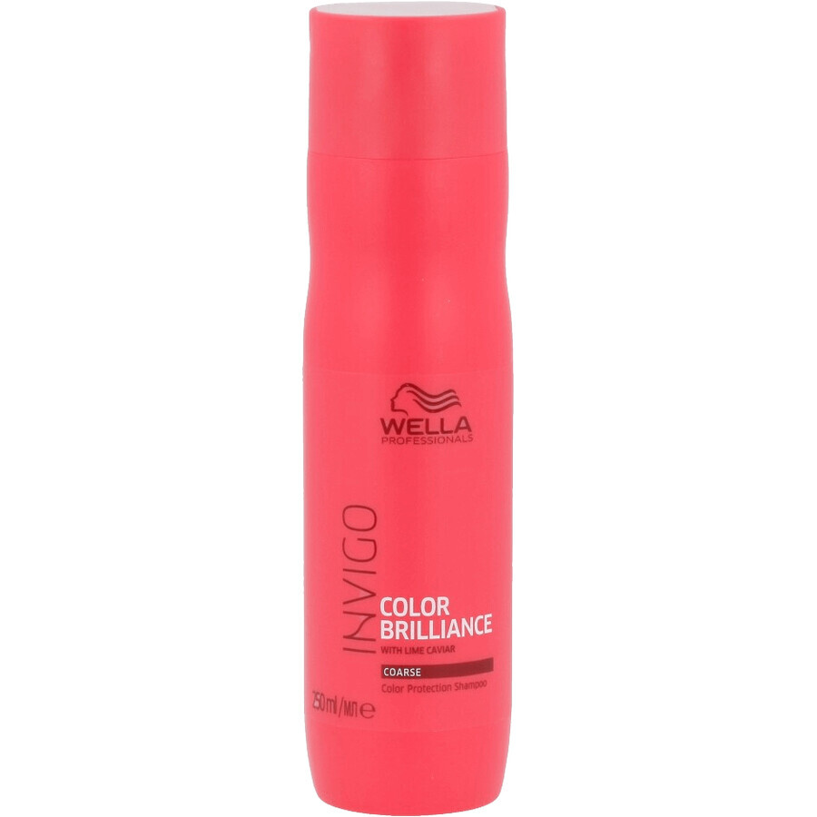 Wella Professionals Invigo Color Brilliance (Coarse) Shampoo protettivo del colore dei capelli con Caviale di Lime 250 ml