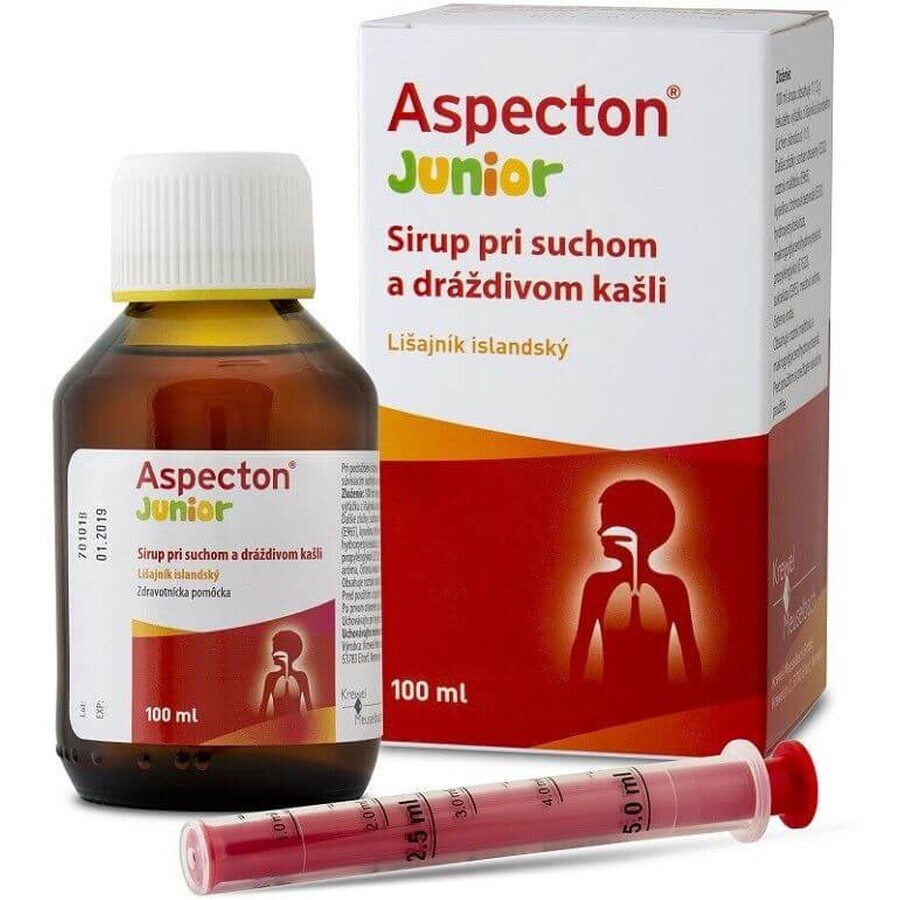 Aspecton Junior jarabe para la tos seca e irritativa con liquen de Islandia 100 ml