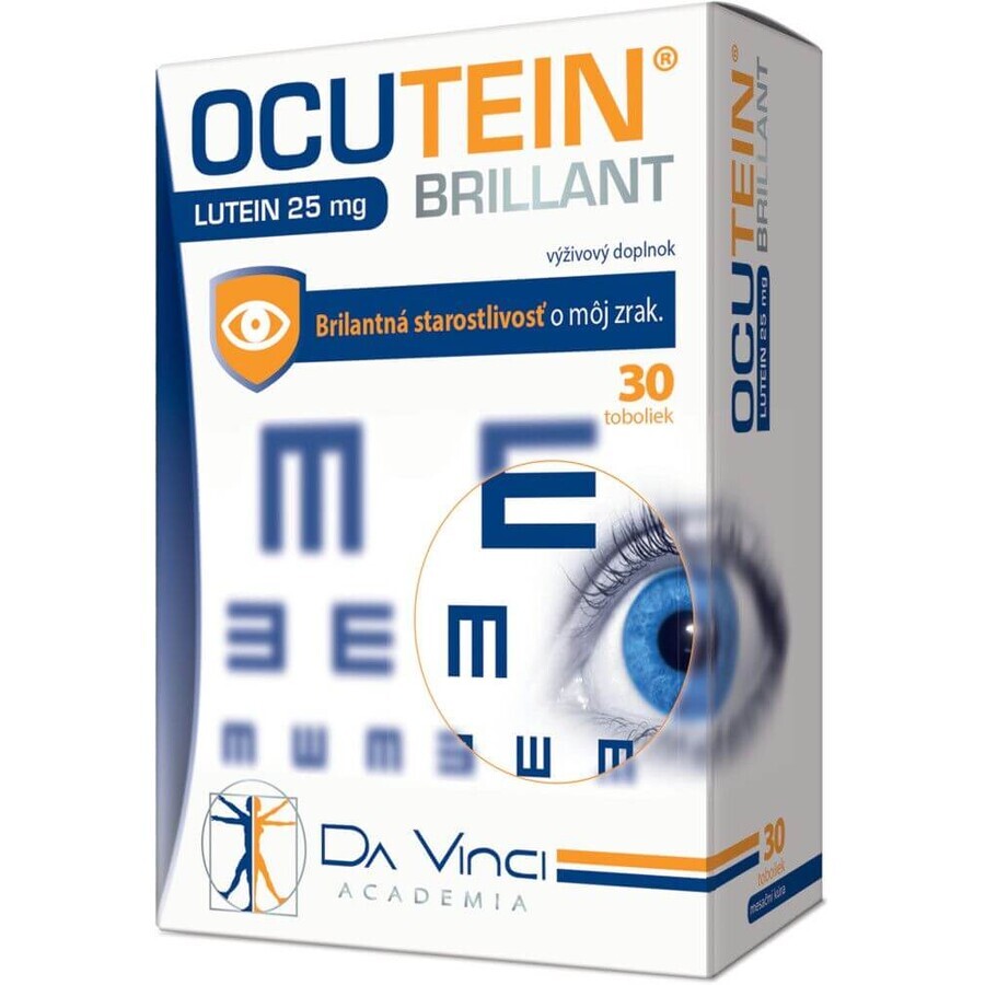 Ocuteïne BRILLANT Luteïne 25 mg - DA VINCI 30 capsules