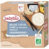 Babybio geitenmelk snack met peer en vanille 4 x 85 g