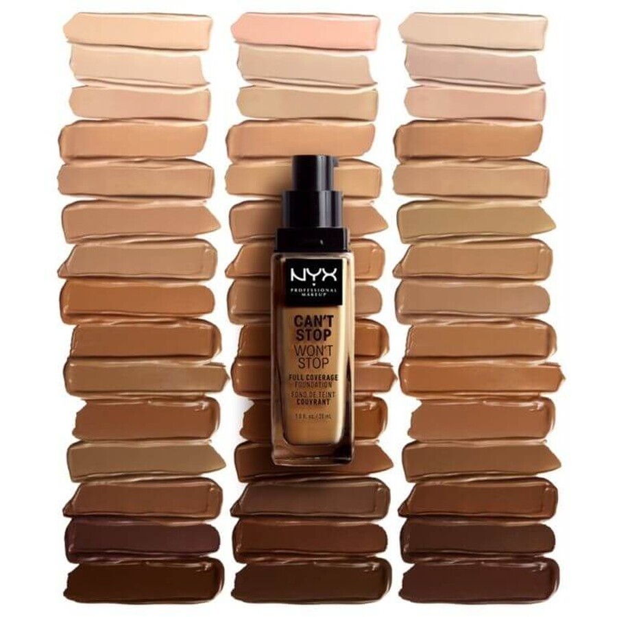 NYX Professional Makeup NYX Professional Makeup Can't Stop Won't Stop 24 Stunden Foundation Hohe Deckkraft Makeup - Farbton 07 Natural 30 ml