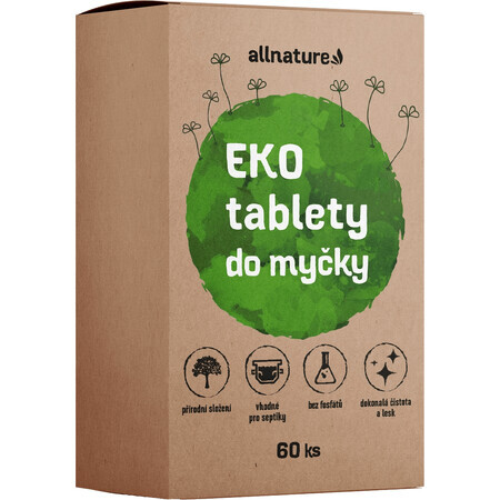 Allnature ECO vaatwastabletten 60 tabletten