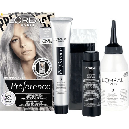 L'Oréal Paris Préférence Vivid Colors permanent hair color 10.112 Soho 150 ml