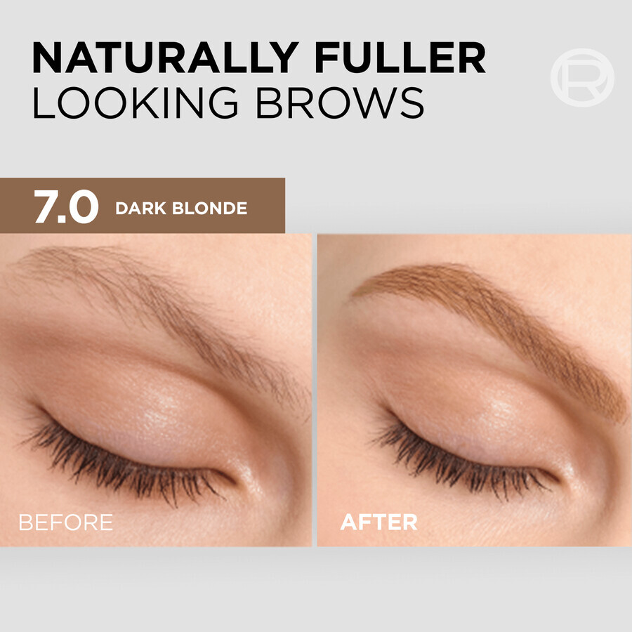 L'Oréal Paris Brow Color 7.0 Donker Blond semi-permanente wenkbrauwkleur