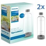 Philips Aquashield ADD911GR/10 Botella carbonatada 2 unidades