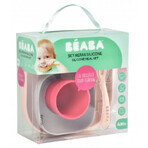 Beaba Tovaglietta in silicone rosa 4 pezzi