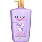 L'Oréal Paris Elseve Elseve Hyaluron Plump 72H Champú hidratante con ácido hialurónico, 1000 ml