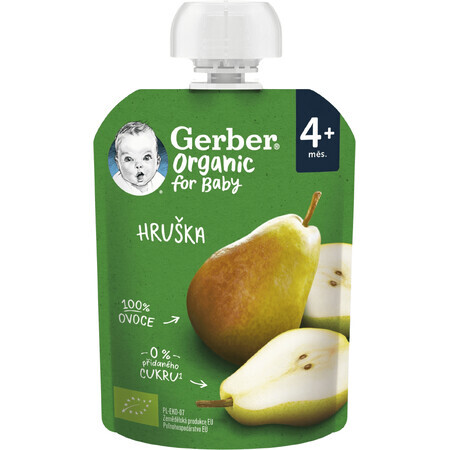 Gerber Biologische perenzak 100% Biologisch 4m+ 16 x 90 g