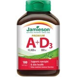 Jamieson Vitamin A and D Premium 10000 IU / 800 IU 100 capsules