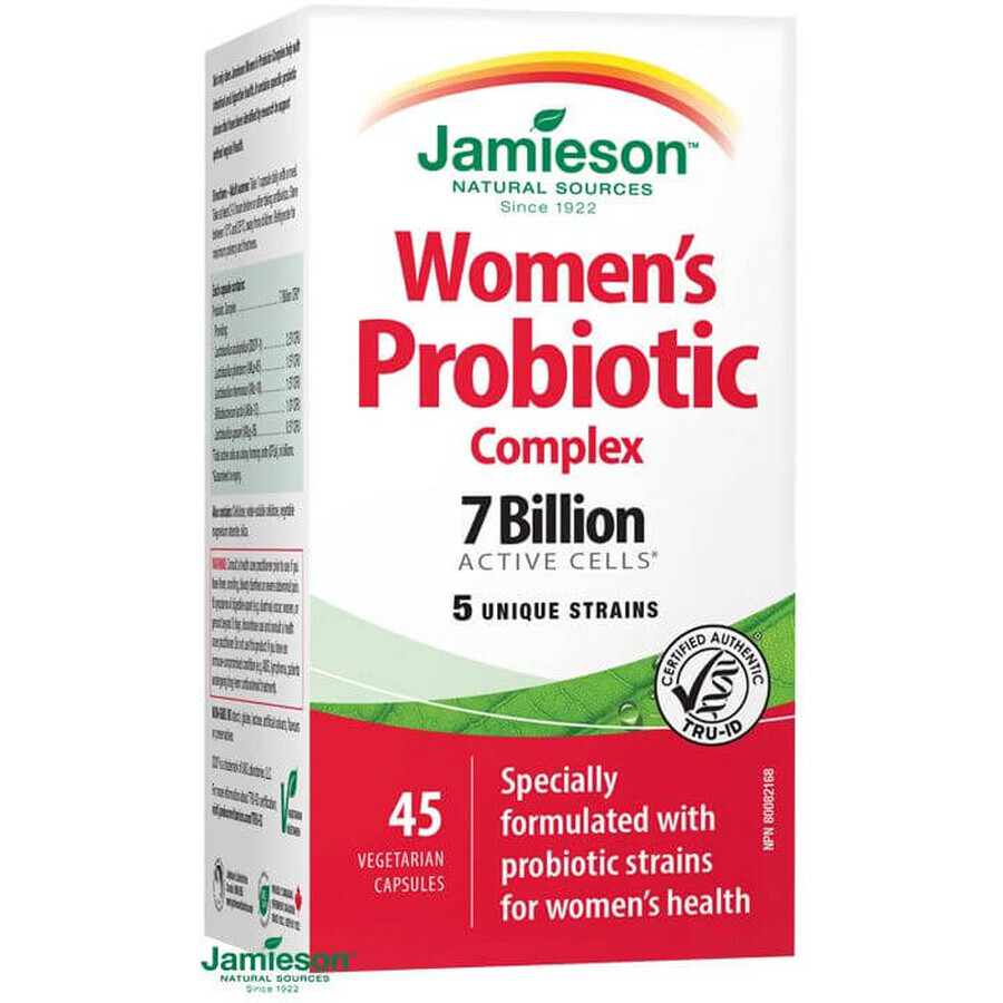 Jamieson Probiotic for Women 7 miliardi di 5 ceppi 45 capsule