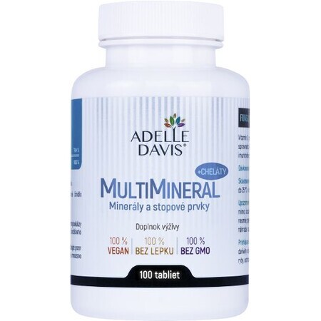 Adelle Davis MultiMineral + Chelates 100 compresse