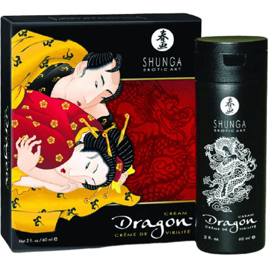 Shunga Erotische Kunst Mannencrème Dragon 60 ml