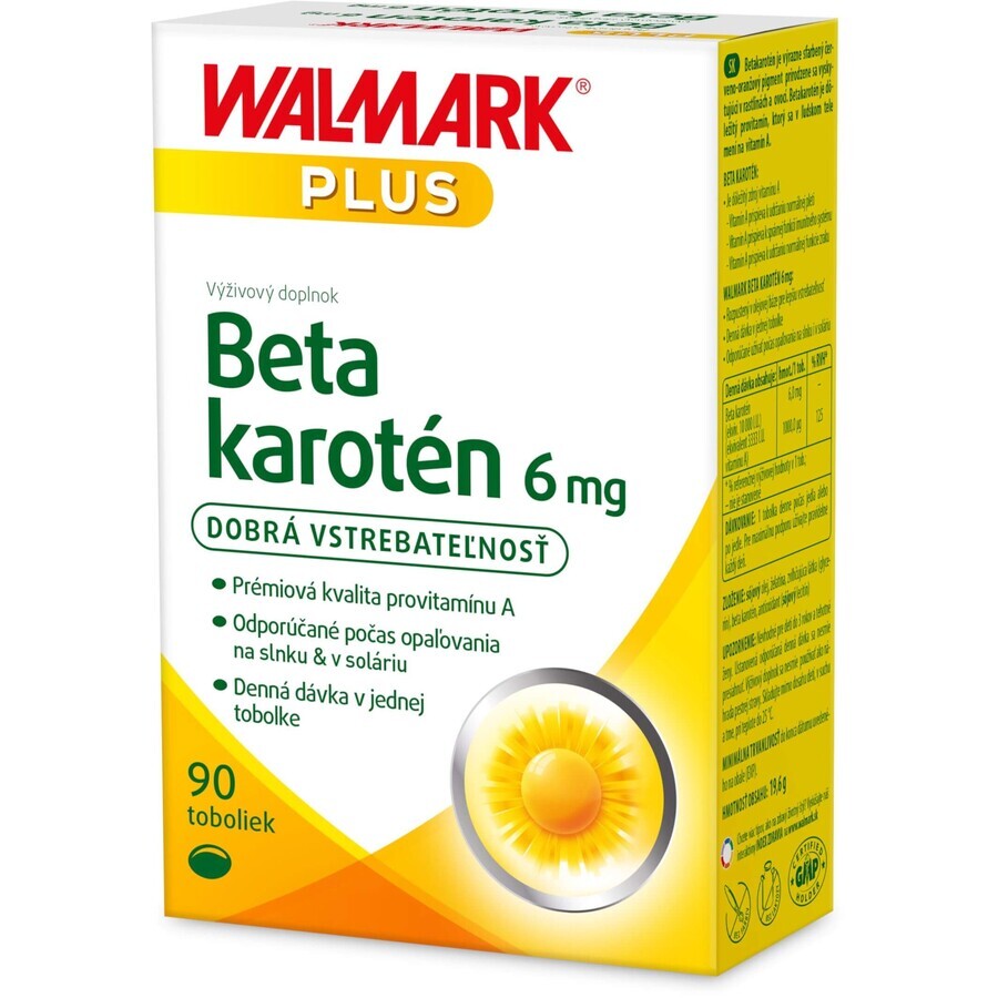 Walmark Betacaroten 6 mg 1 x 90 cápsulas