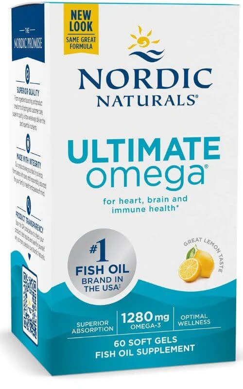 Ultimate Omega 1280 mg, citroen 60 capsules Nordic Naturals