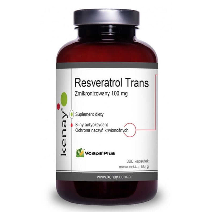 Resveratrol trans - mikronisiert 100 mg (300 Kapseln), Kenay