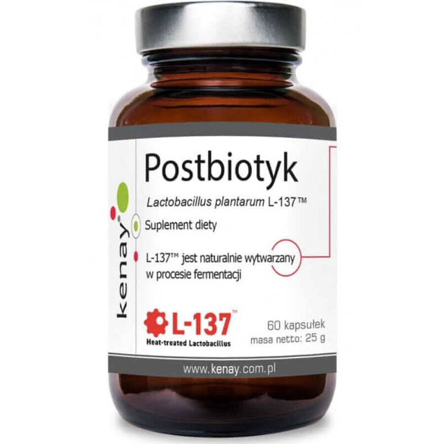 Postbiótico Lactobacillus plantarum L-137, 60 cápsulas Kenay