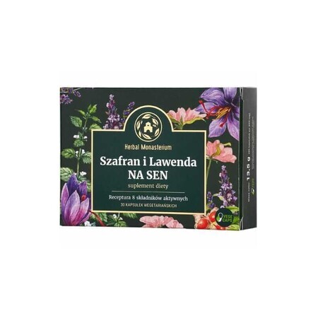 Saffraan en lavendel voor slaap 30 capsules Farmaceutische kruidenproducten