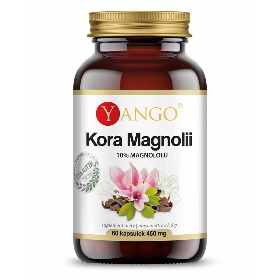 Magnolienrinde 10% Magnolol 460mg 60 Kapseln, Yango