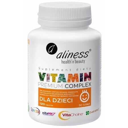 Premium Children's Vitamin Complex 120 comprimés, Aliness