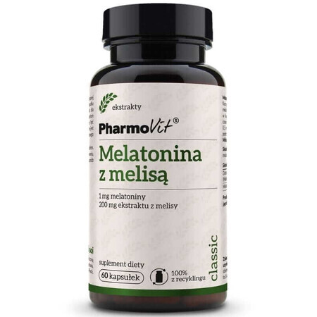 Melatonină cu melissa 60 capsule Pharmovit Classic