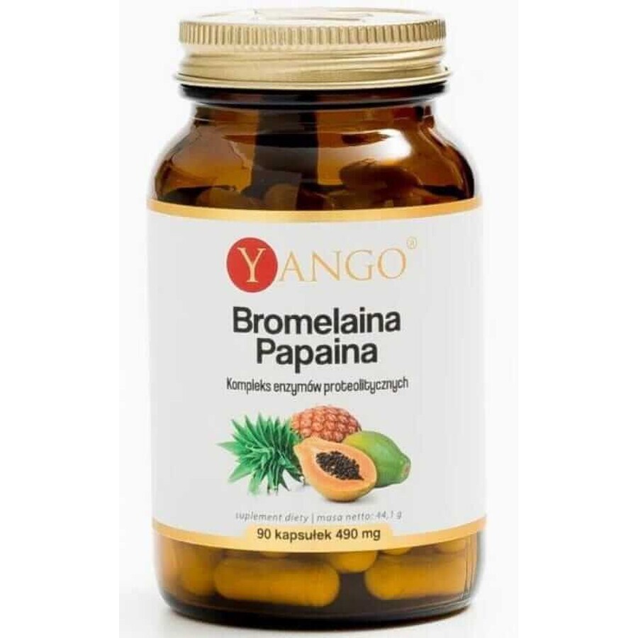 Bromelain Papain - 90 Kapseln Yango