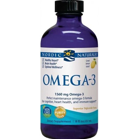 Nordic Naturals Omega-3 1560 mg EPA/DHA van diepzeevis citroen 237 ml