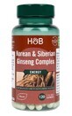 Koreaanse en Siberische ginseng complex (ginseng in 2 vormen) 120 capsules Holland and Barrett