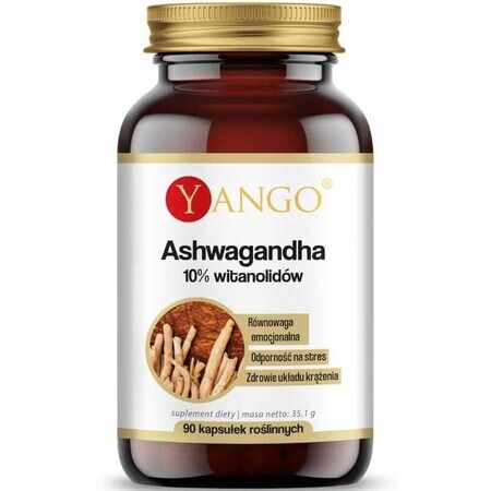 Ashwagandha 10% vitanolidi - 90 capsule Yango