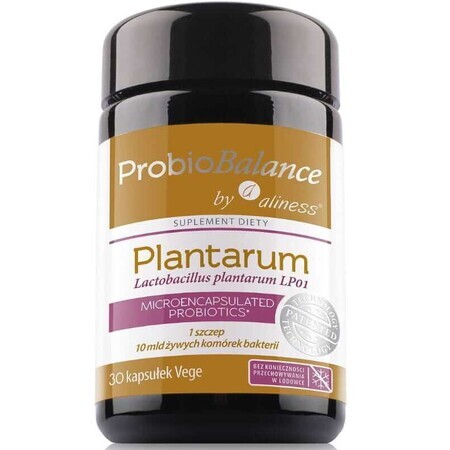 ProbioBalance, Lactobacillus plantarum LP01 10 bn. x 30 gélules végétales. Aliness