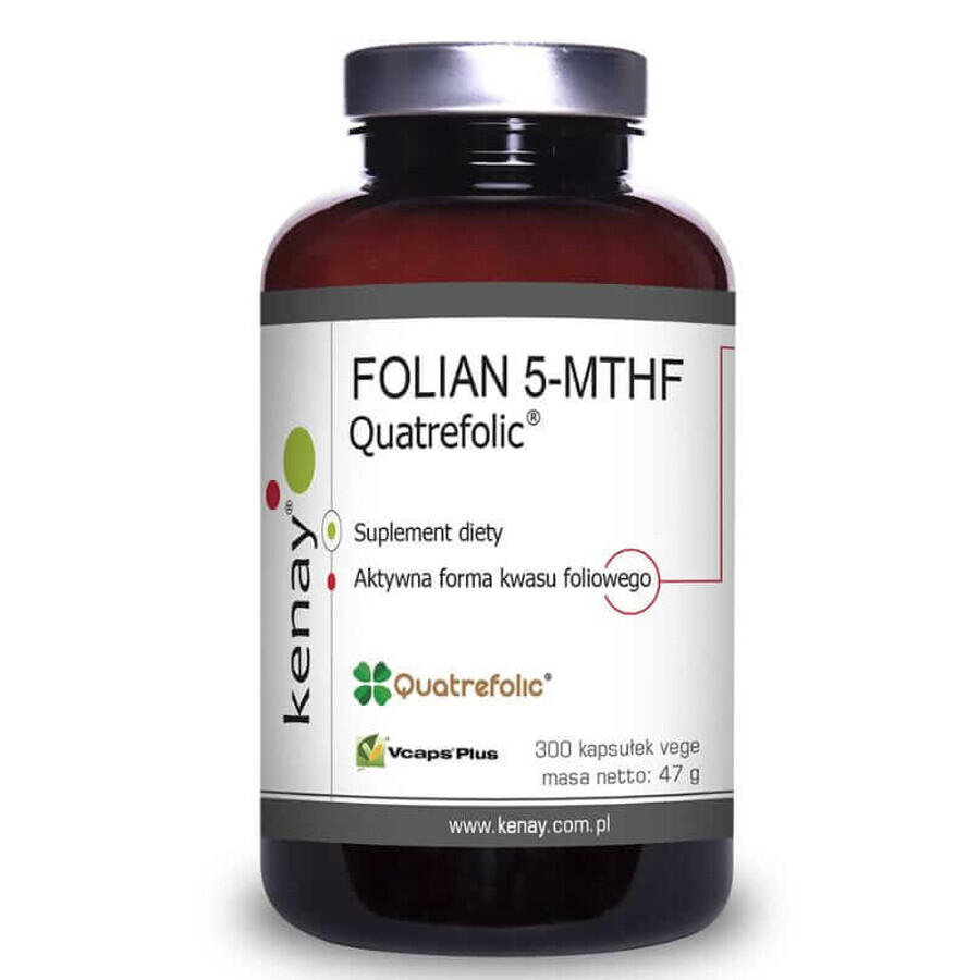 FOLAAT 5-MTHF (actief foliumzuur) Quatrefolic (300 caps) Kenay