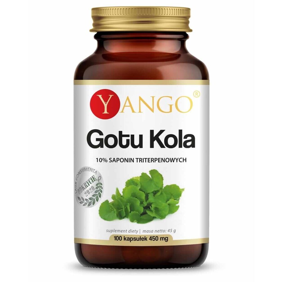 Gotu kola - 10% Triterpensaponin-Extrakt - 100 Kapseln - Yango