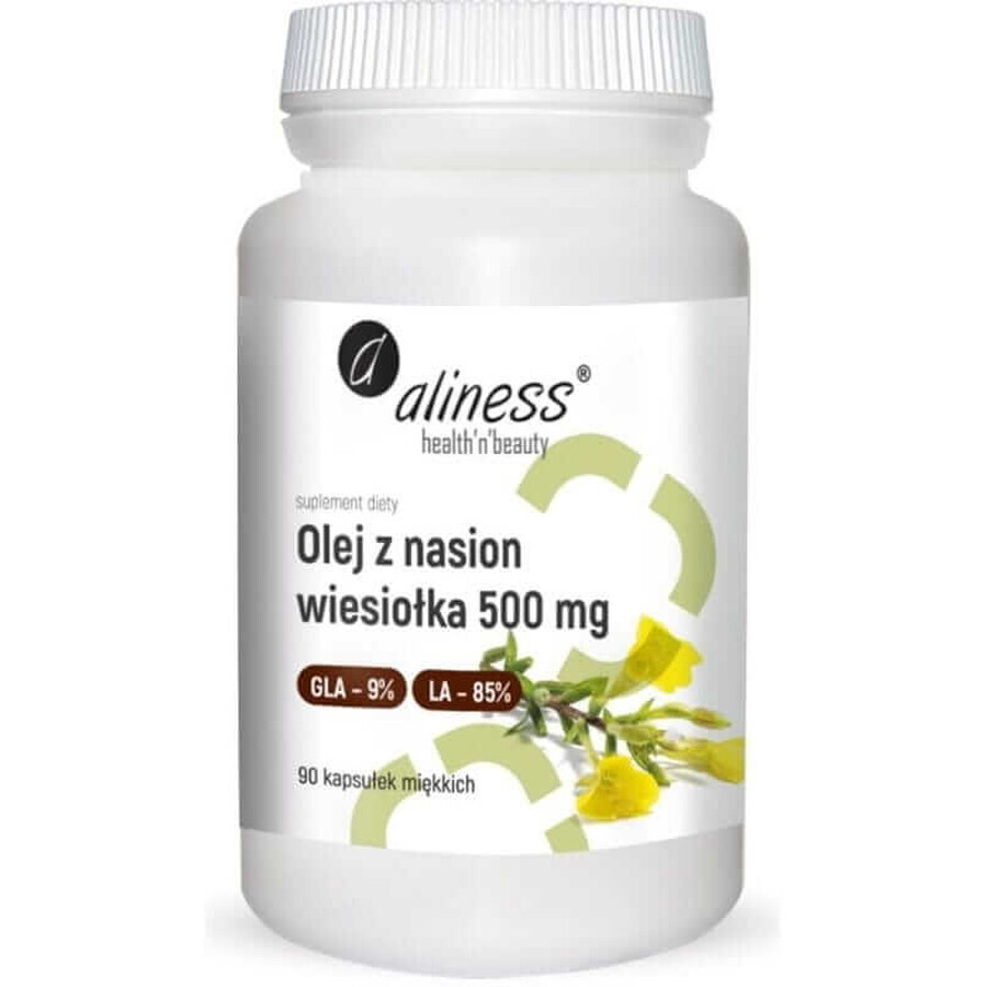 Teunisbloemzaadolie 9%/85% 500 mg (90 capsules) Aliness