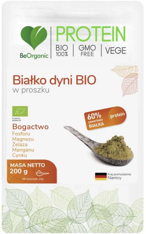 BeOrganic Organic Pompoen proteïnepoeder 200g