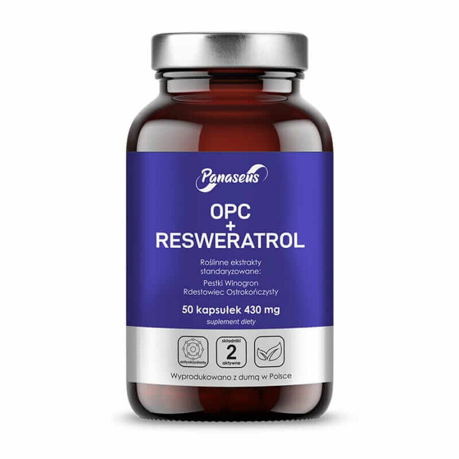 OPC + Panaseus Resveratrol (430mg) 50 Kapseln