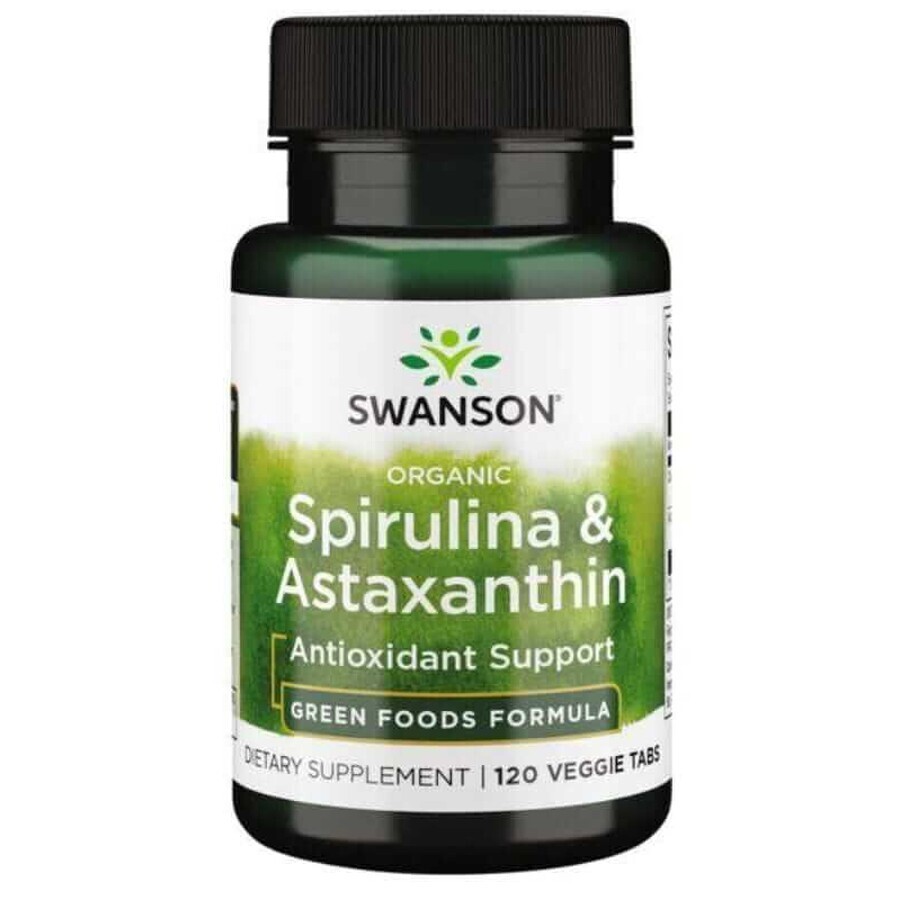 Spirulina & Astaxanthine 120 tabletten Swanson