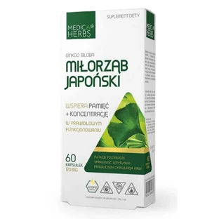 Ginkgo biloba 120mg, 60 capsule Erbe Medica