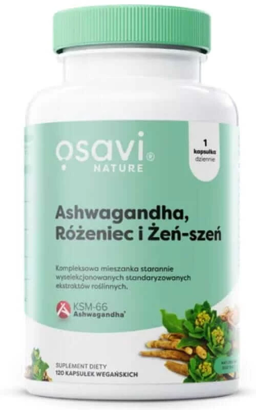 Osavi Ashwagandha + Rosacea en Ginseng 120 capsules