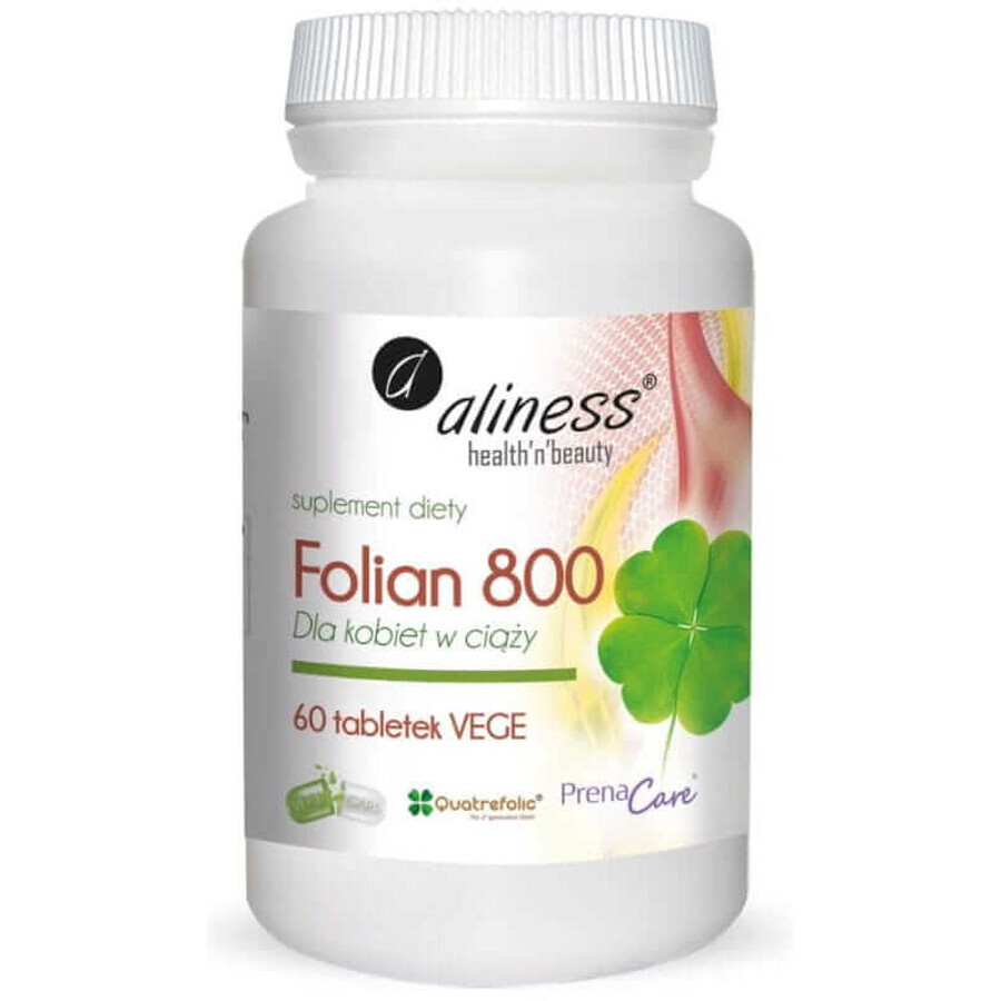 Folate for pregnant women 800 µg 60 tablets Aliness