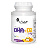 Omega DHA uit algen + D3 60 capsules Aliness