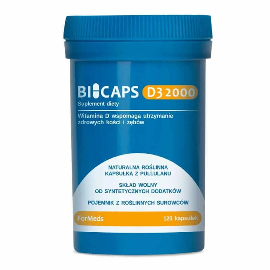 Bicaps D3 2000 IU 120 capsule Formati